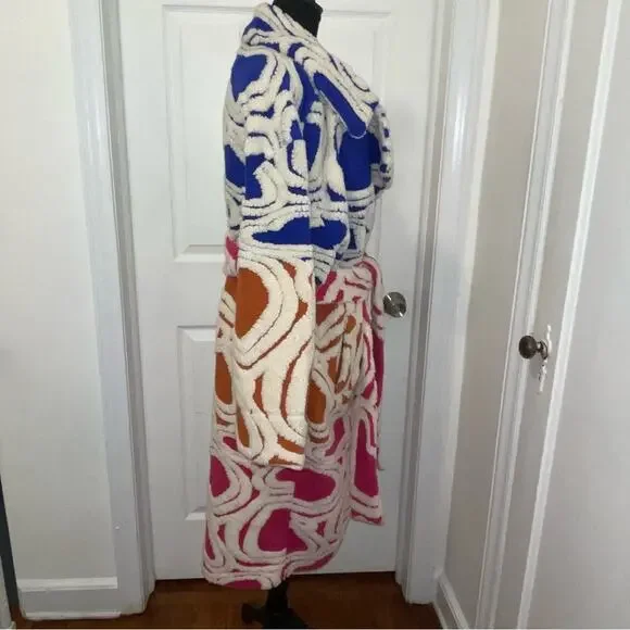 Farm Rio Multicolored Hearts Fleece Coat - Picture 8 of 15